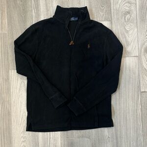 Polo Ralph Lauren Black Brown Pony Quarter Zip Men’s Trending!